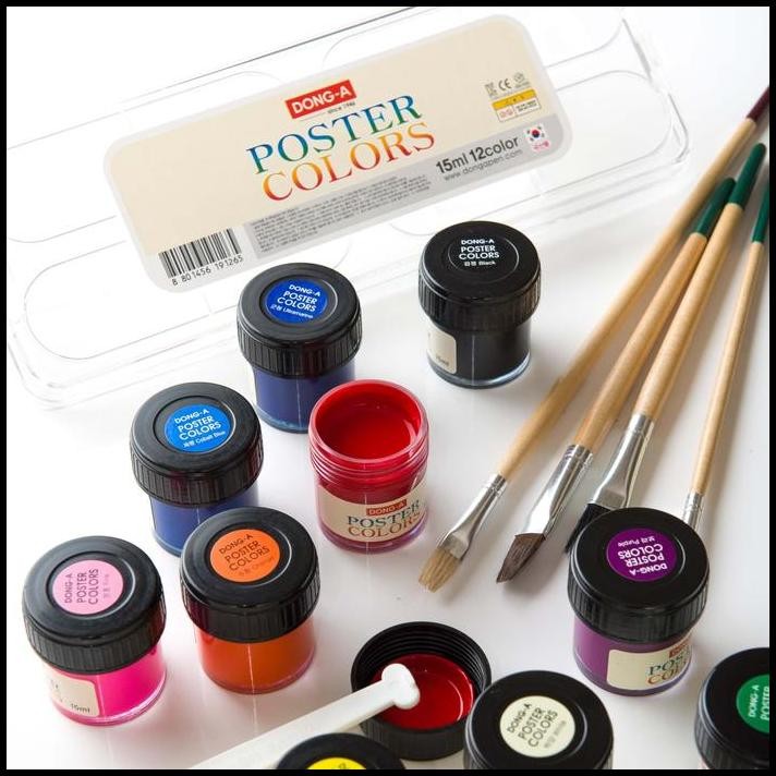 

Poster Color/ Cat Air Dong-A 12 Warna/Set 10 Ml