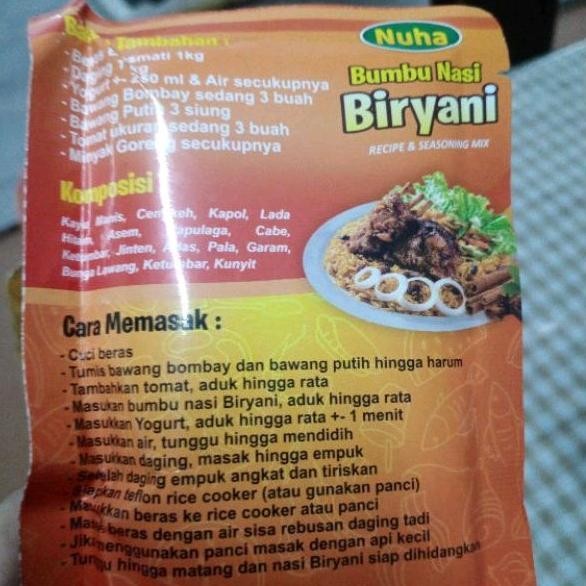

Bumbu Nasi Kebuli Instant | Bumbu Nasi Mandhi Instant | Bumbu Nasi Biryani Instant | Bumbu Nasi Kabsa| Bumbu untuk Beras Basmati by Nuha Food