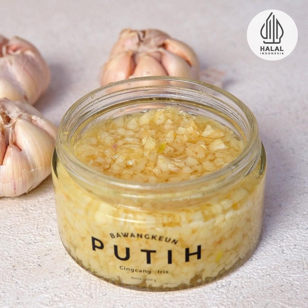 

Combo Mix 3 Jar Bawang Putih Merah Bombay Cincang Iris BAWANGKEUN BUMBU Instan Baceman Minced Garlic