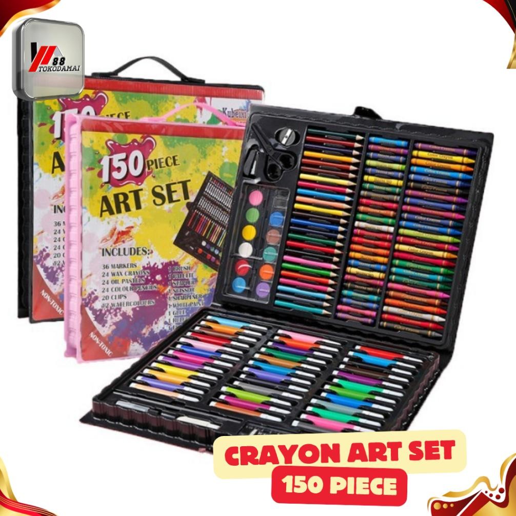

Pensil Warna 150PCS - Alat Menggambar Anak Set Crayon Colouring Set 150PCS Art