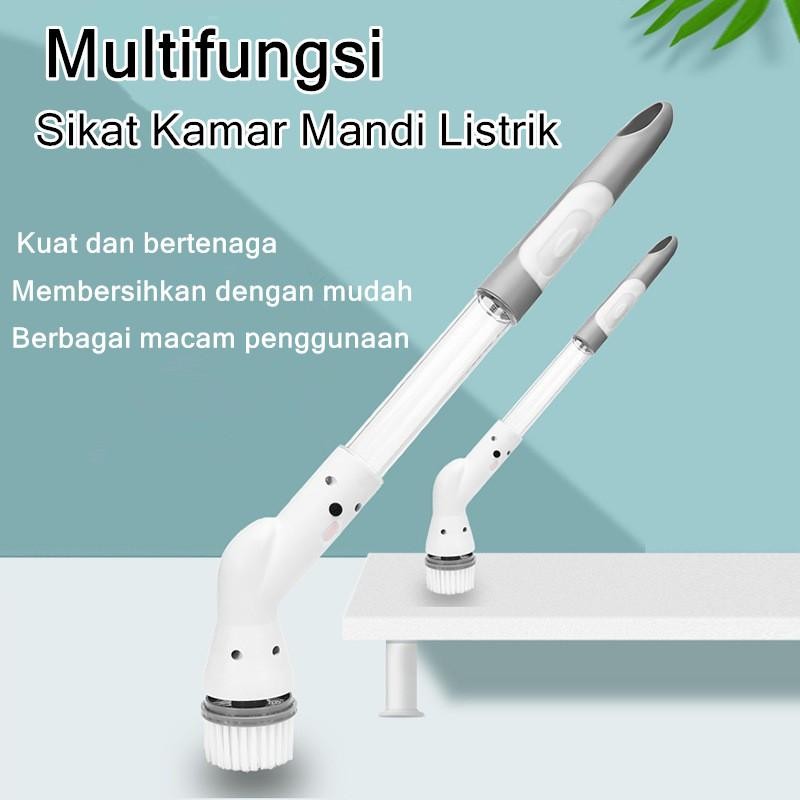 Sikat Kamar Mandi Electric Sikat Pembersih Cordless Listrik Multifungsi Electric Cleaning Brush