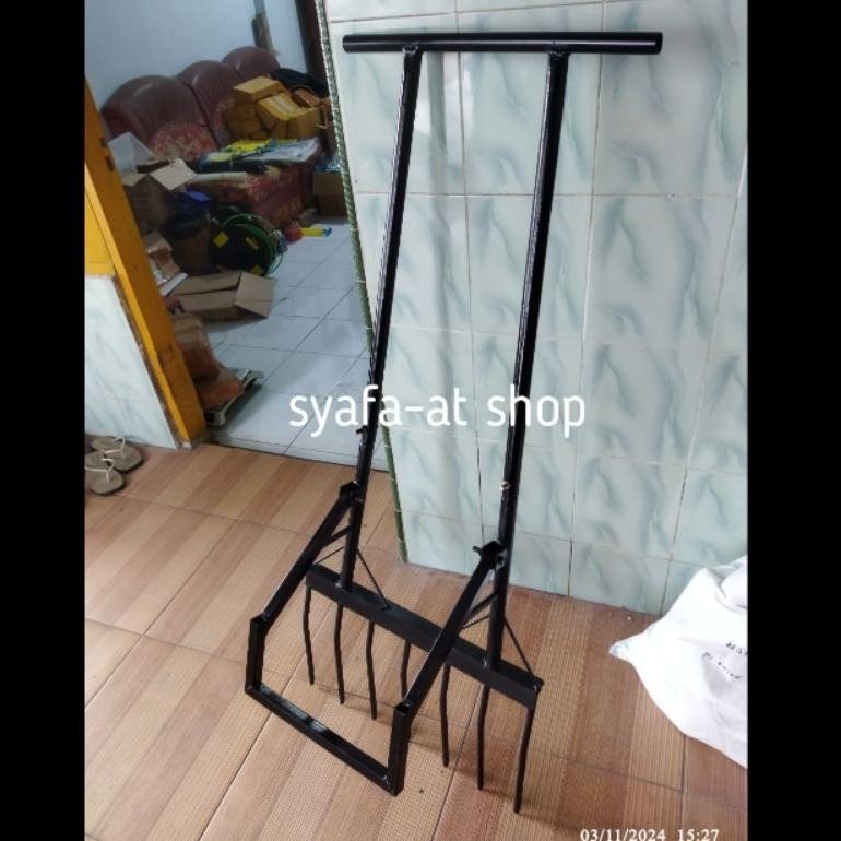 Cangkul Garpu Modern 7 Gigi Lebar 50 cm/ Cangkul Penggembur Tanah