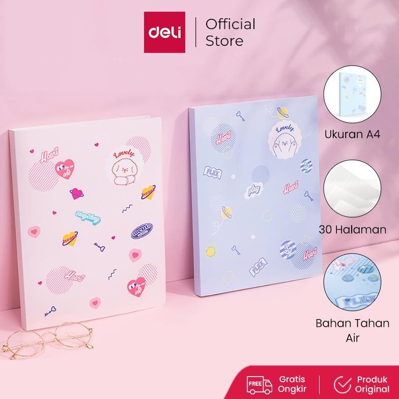 

TERLARIS Deli Display Book Fashion, Tas Dalam Transparan A4, 30 Halaman PP shell 72493 Siap kirim