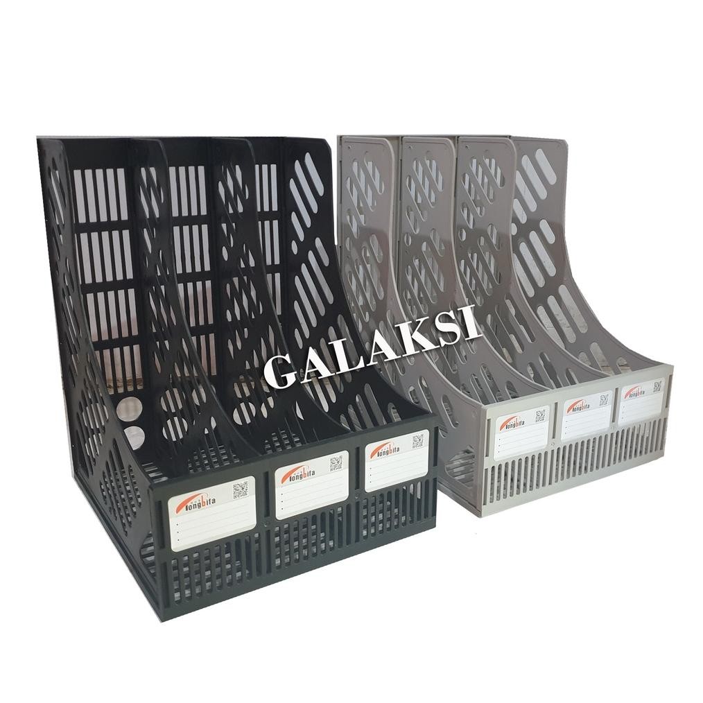 

TERMURAH Box File Plastik 3 Susun Warna Abu-Abu, Hitam, Biru Siap kirim