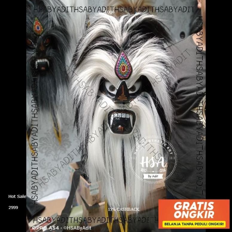 Topeng Ganongan Murah Bujang Ganong Keren Murah Terbaru Cod