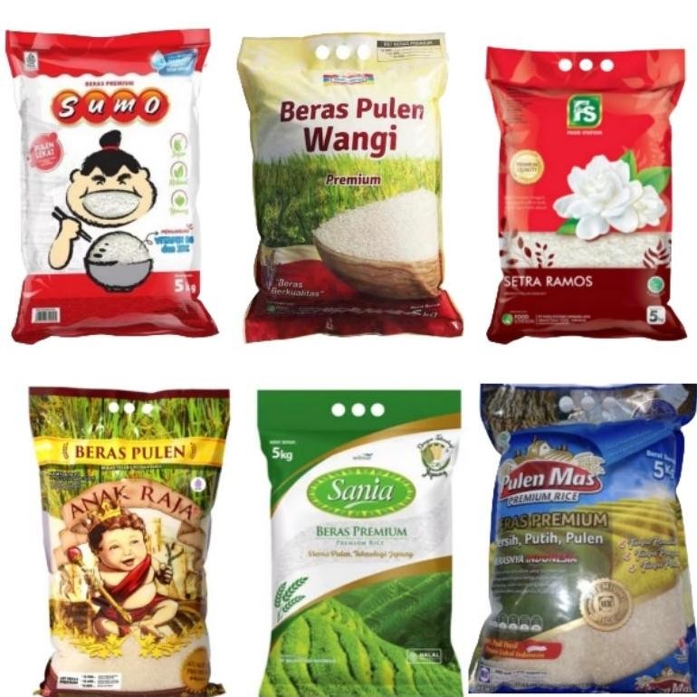 

READY STOCK Beras Sumo Anak Raja FS Sania Pulen Mas 5kg