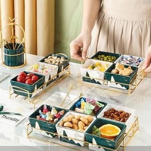 Terlaris AVELINE Sun Snack Tray  Tempat camilan keramik  wadah snack dan fruit SALE