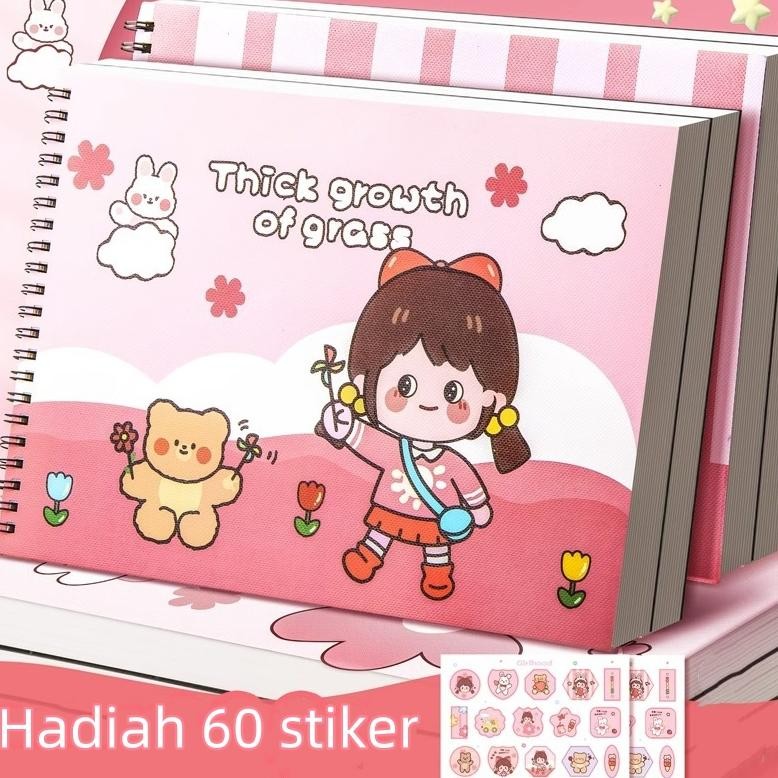

Kualitas Terbaik Voova A4 Drawing Book Buku Gambar Anak, Buku Gambar Polos A4, Drawing Book