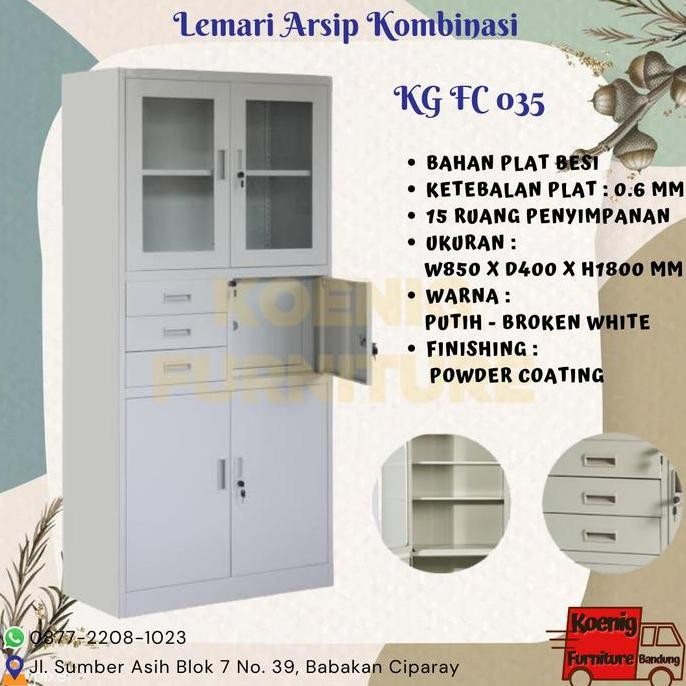 

HOT PROMO Lemari Arsip Kombinasi KG FC 035 / Lemari Arsip Laci KoenigTermurah