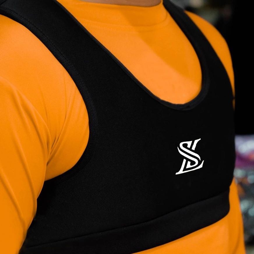 Desain Elegan Pelindung Dada Sepak Bola Olahraga Dumbbell Neoprene Pelindung Dada Luckysport Origina