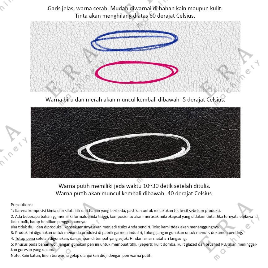 

Original Pen Pola Penanda Bahan Kena Panas Hilang Heat Erasable Pen Hep Frixion Setrika Pola Jahit Pulpen Spidol Marker Kain Tekstil Kertas Kulit Bahan Terbaik