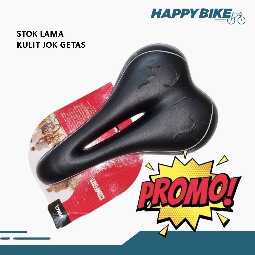 Velo Sadel Sepeda Jok Dudukan Sepeda Gel 3134 Lubang Bicycle Saddle Hole MTB Road Bike Fixie  SISA S