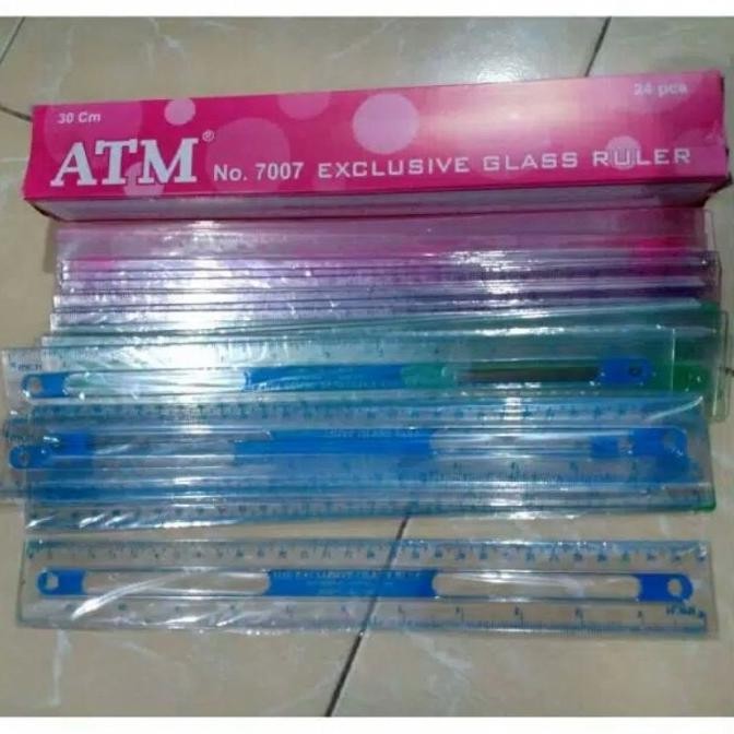

Cocok Penggaris Atm 30 Cm Plastik Mika Isi 1 Box 24 Pcs / Penggaris Atm Bening Murah