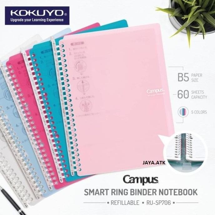 

SALE BINDER NOTE B5 BUKU RING 26 LUBANG TIPIS KOKUYO SP706 60 LBR WARNA