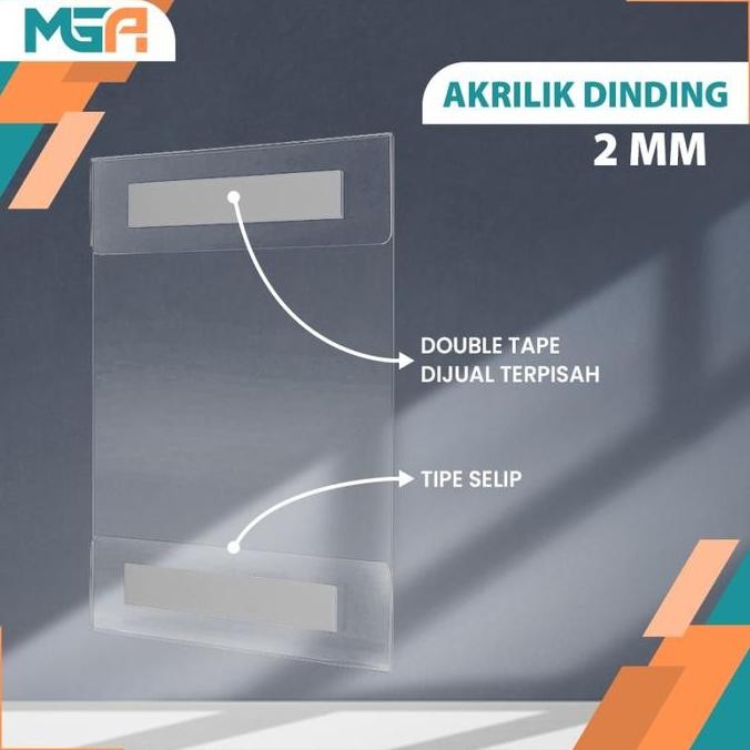 

SALE Tempat Brosur Tempel Akrilik A4 Sign Holder Akrilik