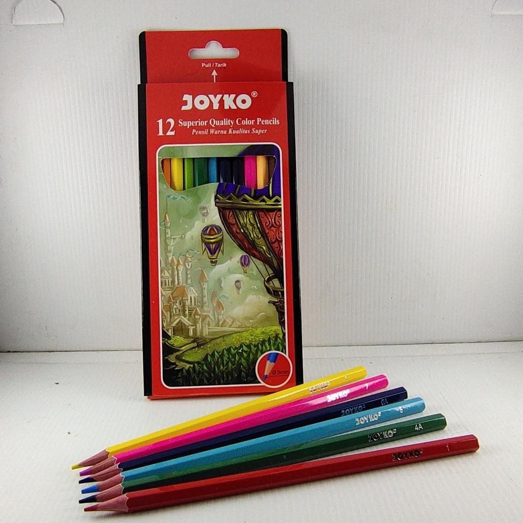 

Luar Biasa Pensil Warna 12 Warna Panjang Joyko