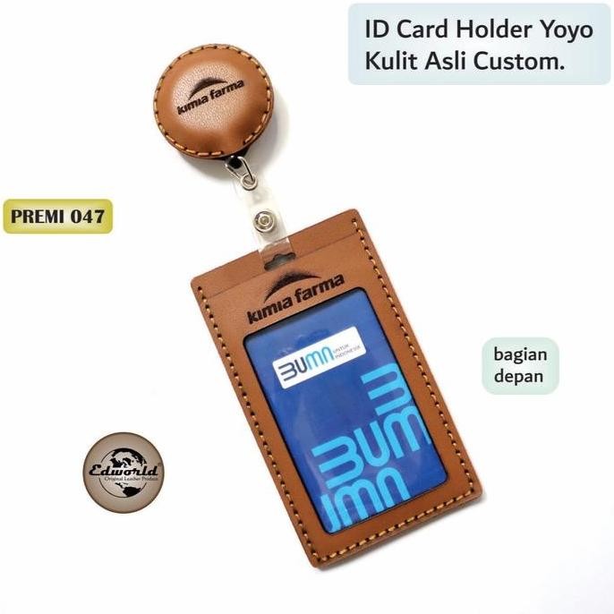 

HRG DISKON ID Card Holder Yoyo Kulit Asli Custom