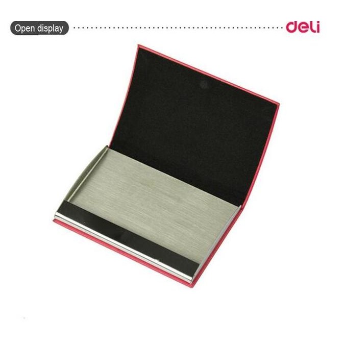 

PROMO DOMPET TEMPAT KOTAK KARTU NAMA DELI 7629 CARD CASE PVC BESI SOUVENIR