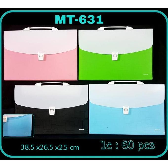 

TERMURAH MAP EXPANDING SEKAT HARMONIKA DOKUMEN PLASTIK MT-631 GAGANG FOLIO