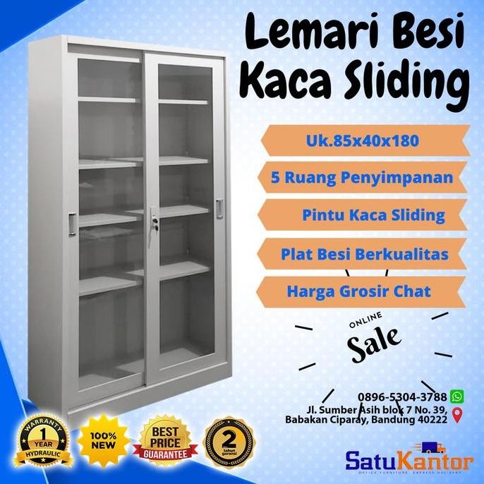 

SALE Lemari Arsip Besi Sliding Kaca,lemari arsip aa 19 sl