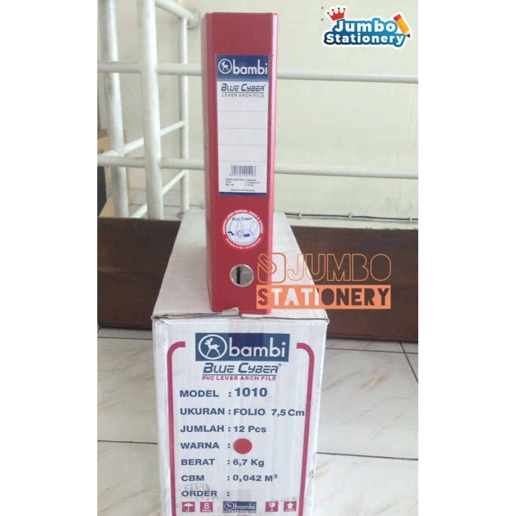 

HRG DISKON Odner Bambi RED 1010 Folio 7,5cm