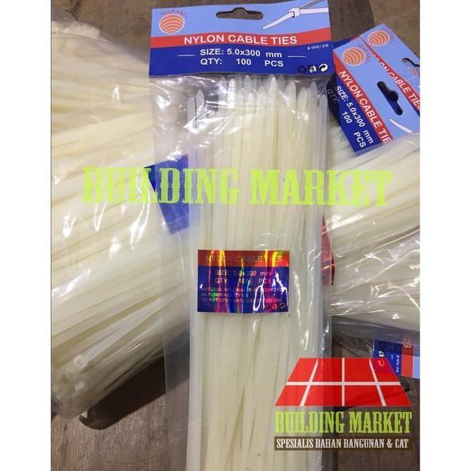 

HRG DISKON TALI RIPET / CABLE TIES / TALI TIES NYLON / KABEL TIES 30 CM PUTIH