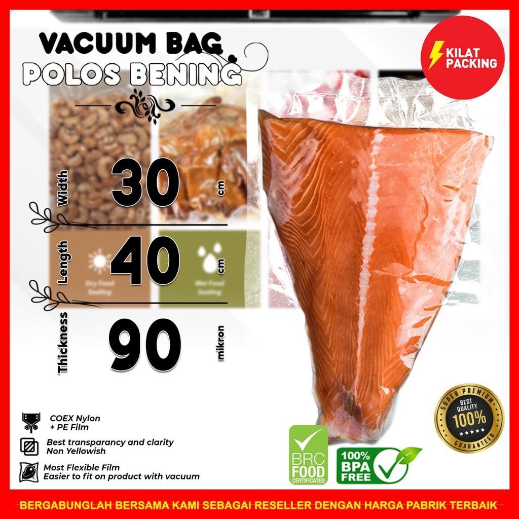 Vacuum Sealer Plastik Vakum Makanan Plastik Vacuum Delkochoice Vacuum Bag Polos Premium Murah