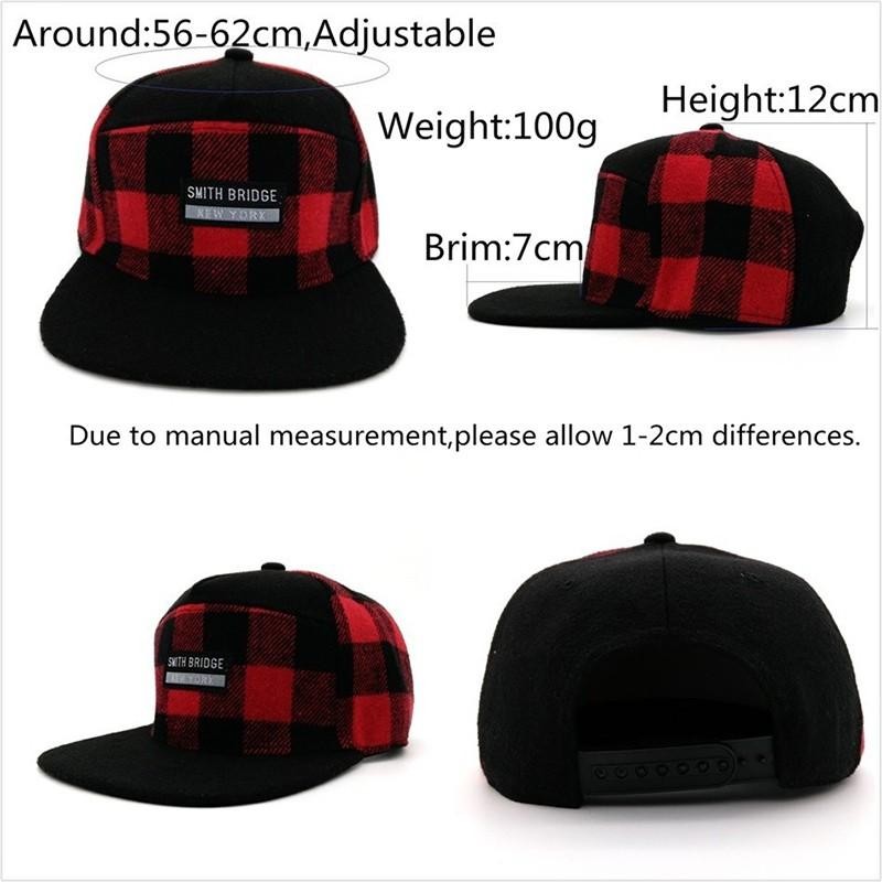 Topi Baseball Pria Dewasa Snapback Hip Hop Smith Bridge Motif Kotak Distro Hiphop Caps Gaul Keren