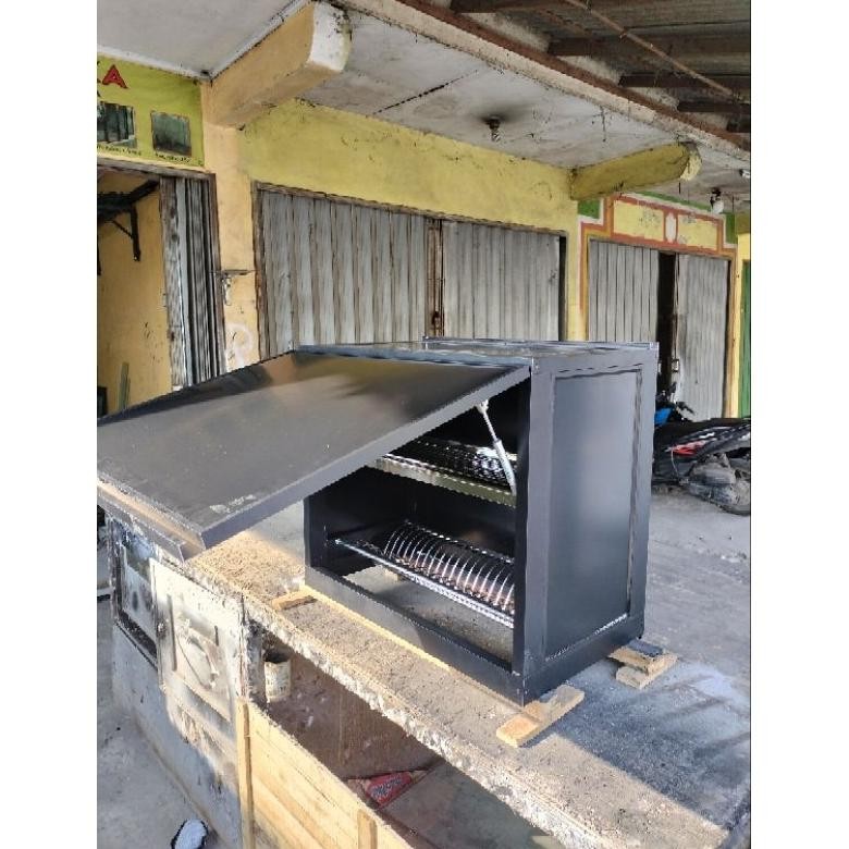 LEMARI GANTUNG ALUMINIUM RAK PIRING KITCHEN SET ANTI KARAT