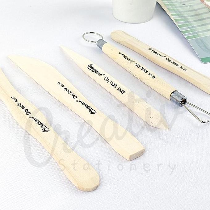 

Big Sale !!! Giorgione Clay Tool Set Alat Kerajinan Tanah Liat Set 5 Pc G-Y0006 Pottery Modelling Tool