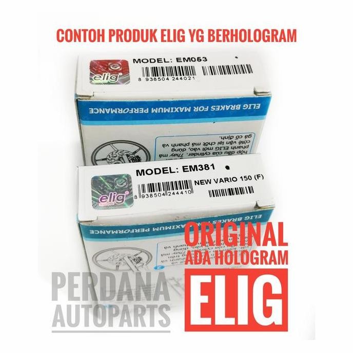 Paket Kampas Rem Nmax / New Nmax 2020 Depan Belakang Jamin Asli Elig - Asli