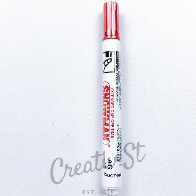 

Big Sale !!! Snowman Spidol Permanen Permanent Marker Alcohol Based Ag-12