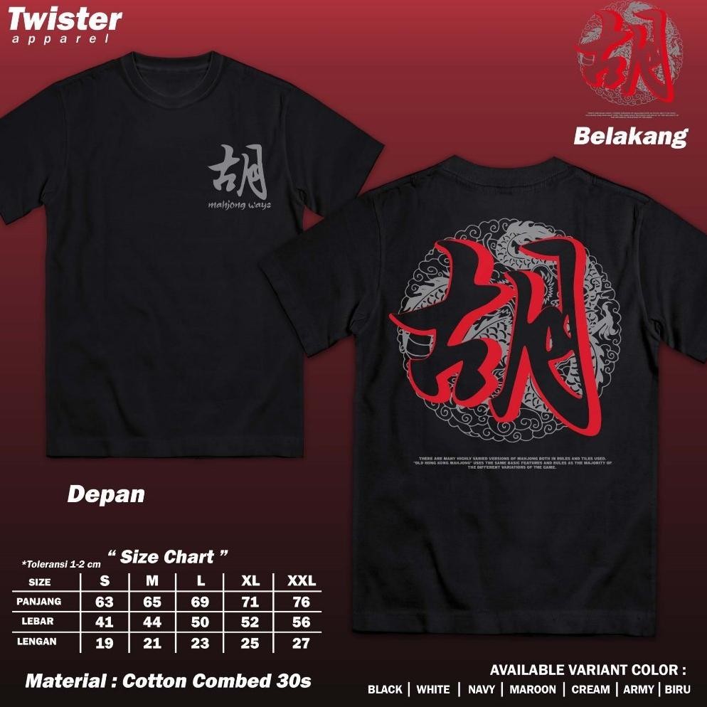 Promo Kaos Distro Mahjong Ways 2 Vol3 Kas Game Slot Online Bahan Cotton Combed 24 Unisex Premium Ter
