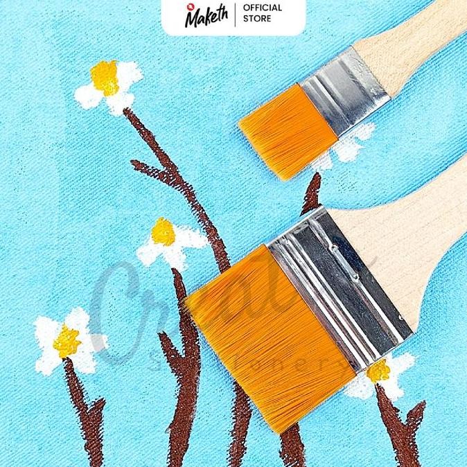 

Hot Sale !!! Maketh Kuas Lukis Lebar Flat Art Brush Halus [Ptk]