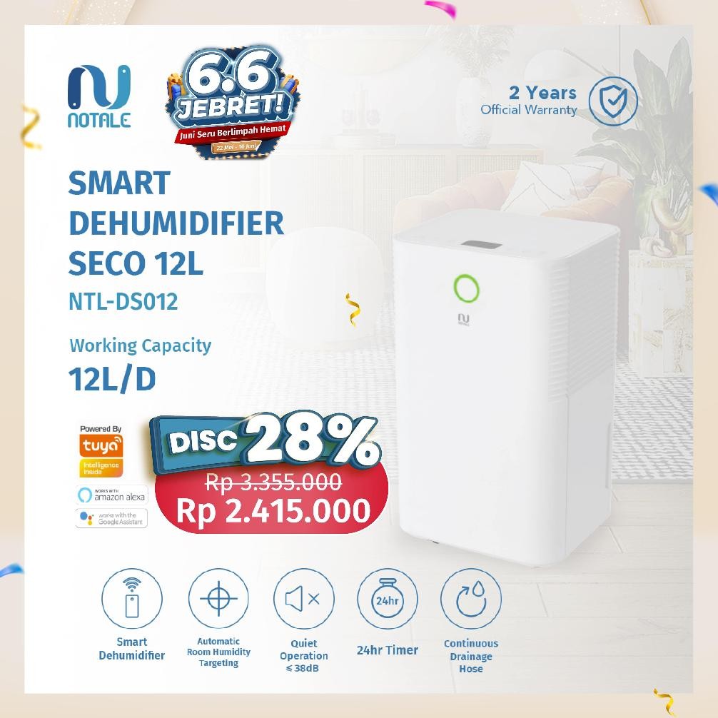 RUMPIN Notale Seco Dehumidifier Penyerap Lembab Ruangan Dehumidifier Ruangan Dehumidifier Serap Lemb