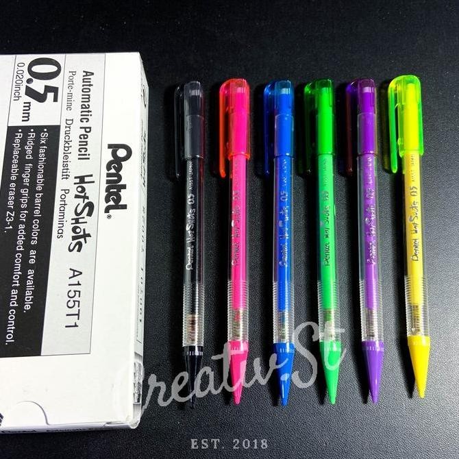 

Termurah !!! Pentel Hot Shot A-155 Mekanik Pensil 0.5 Mm Mechanical Pencil (1 Pcs)