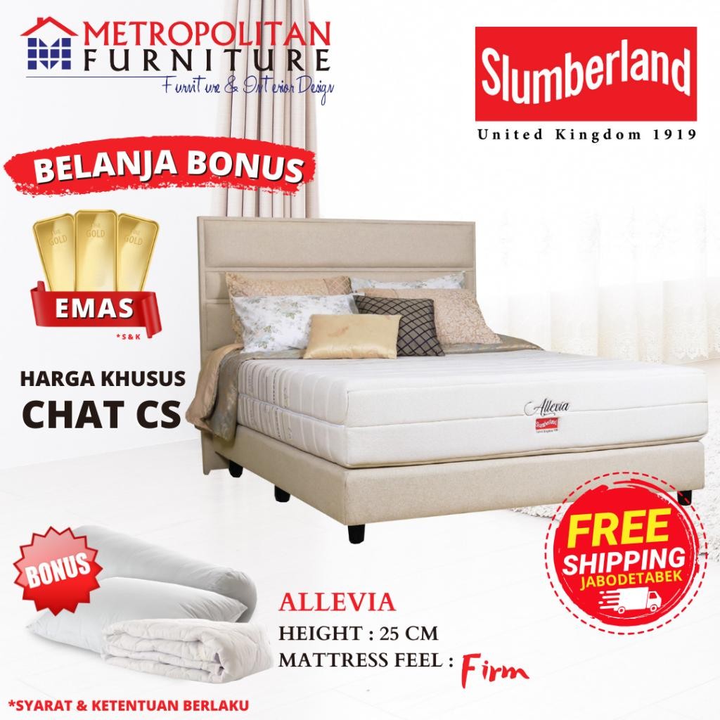 Kasur Springbed Slumberland Allevia Spring Bed Matras