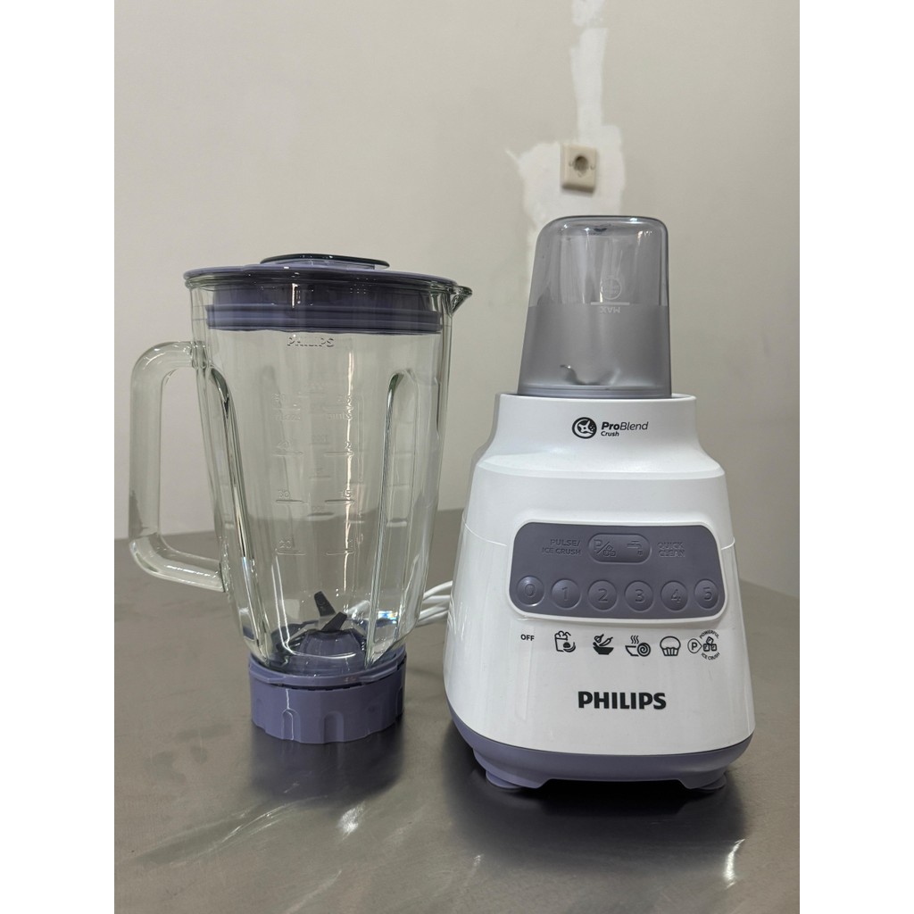 PHILIPS HR2222 Blender [ Kaca ] 2 Ltr series 5000 HR2222/00 /30 / Blender Juicer Philips Kaca second
