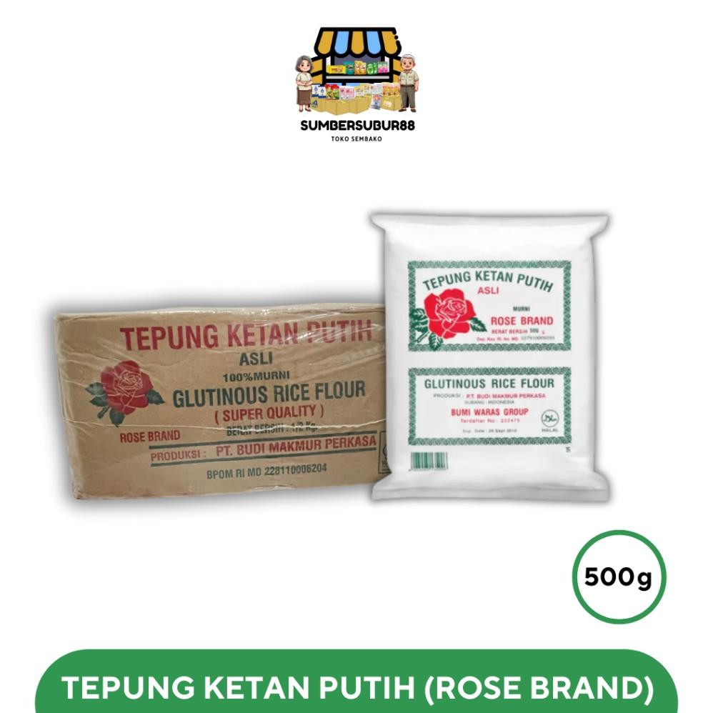 

READY STOCK ROSE BRAND 500G Tepung Ketan (1 Dus @20 Bungkus)