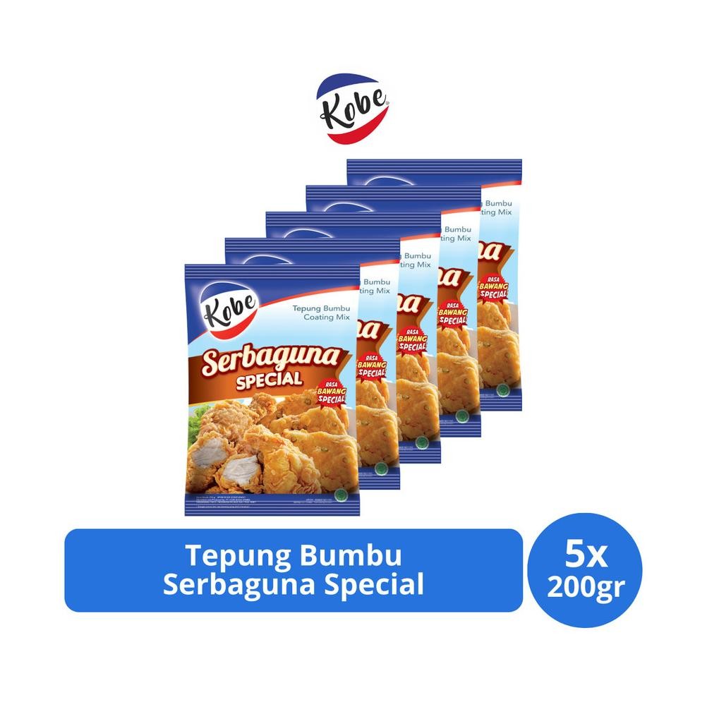 

READY STOCK Kobe Tepung Bumbu Serbaguna Special 200gr x 5 pcs