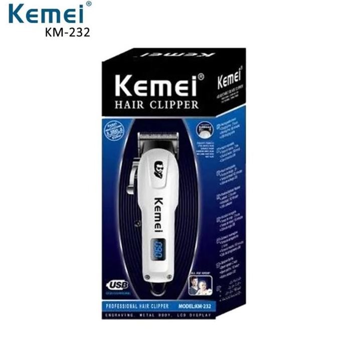 Sale Mesin Cukur Rambut Kemei Km-232 Alat Cukur Rambut Kemei Km232 Charger