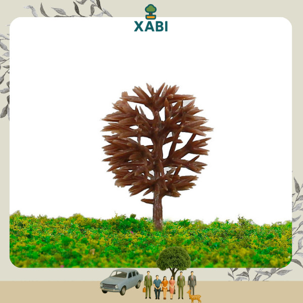Miniatur Pohon Plastik Bulat Berduri – Diorama / Maket / Miniature