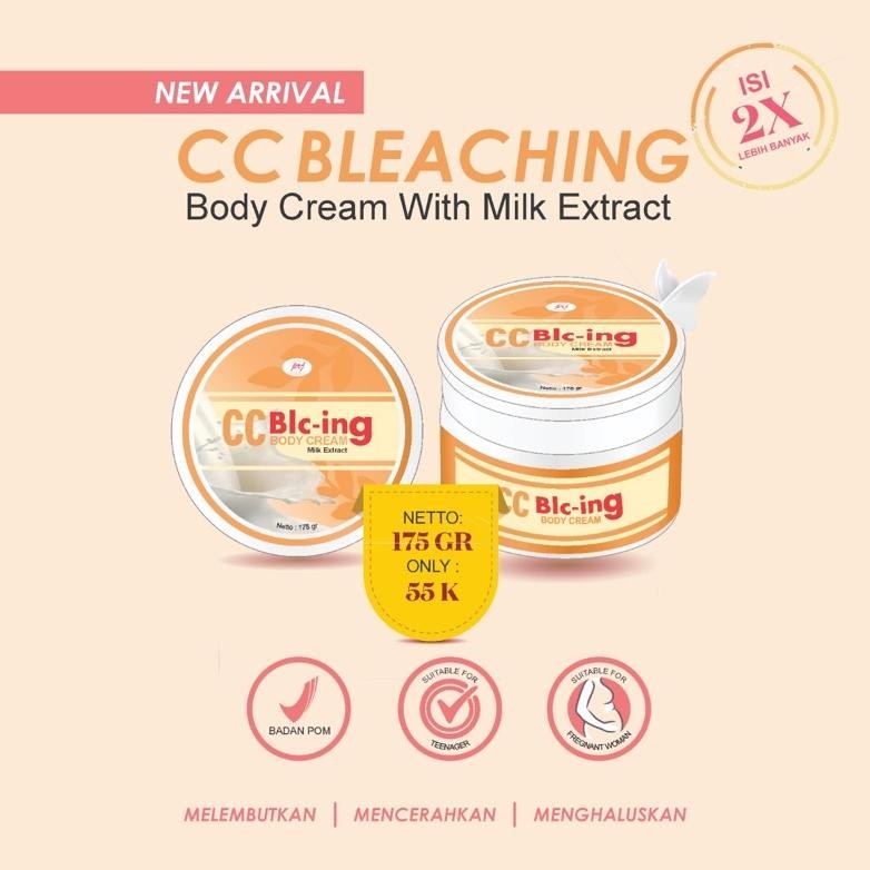 TERLARIS PRJ - (Bpom) CC Bleaching Body Cream | Whitening Brightening Mencerahkan Siap kirim