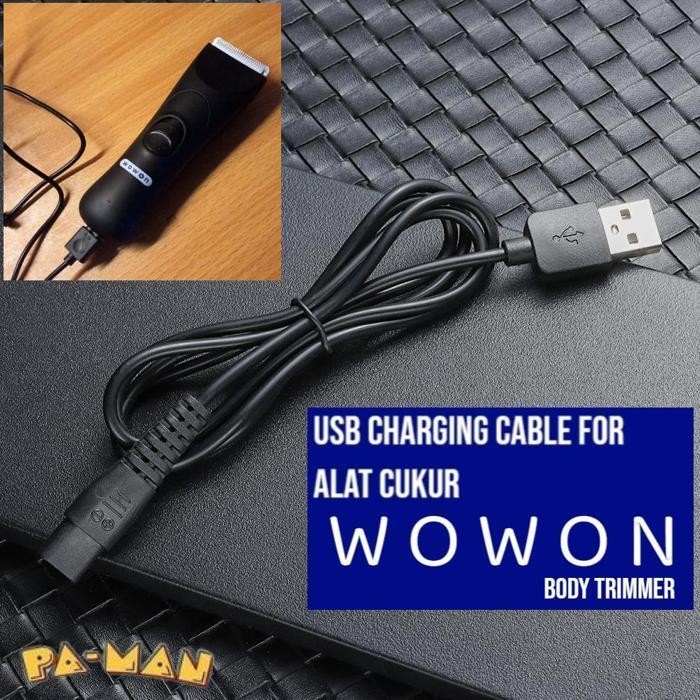 Promo Wowon Kabel Charger Usb Adapter Body Trimmer Shaver Clipper Alat Cukur