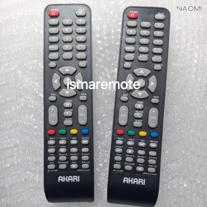 BARU REMOT REMOTE TV AKARI SMART RC9918AS  2205-ED.13AKA3