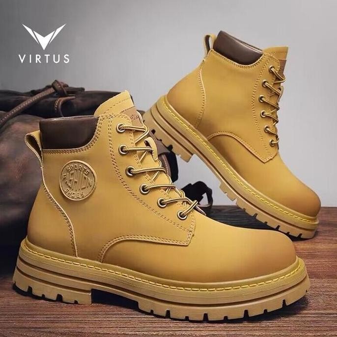 VIRTUS Wear 39 - 48 APOLLO Sepatu Ukuran Besar Jumbo Sneakers Boots Gunung Pria Kulit Casual Casual