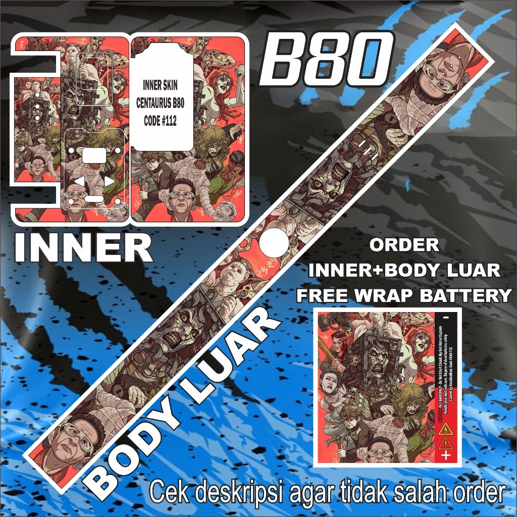

Terlaris Stiker B80 112 Stiker Garskin Premium Not Casing Bisa Custom *Promo*