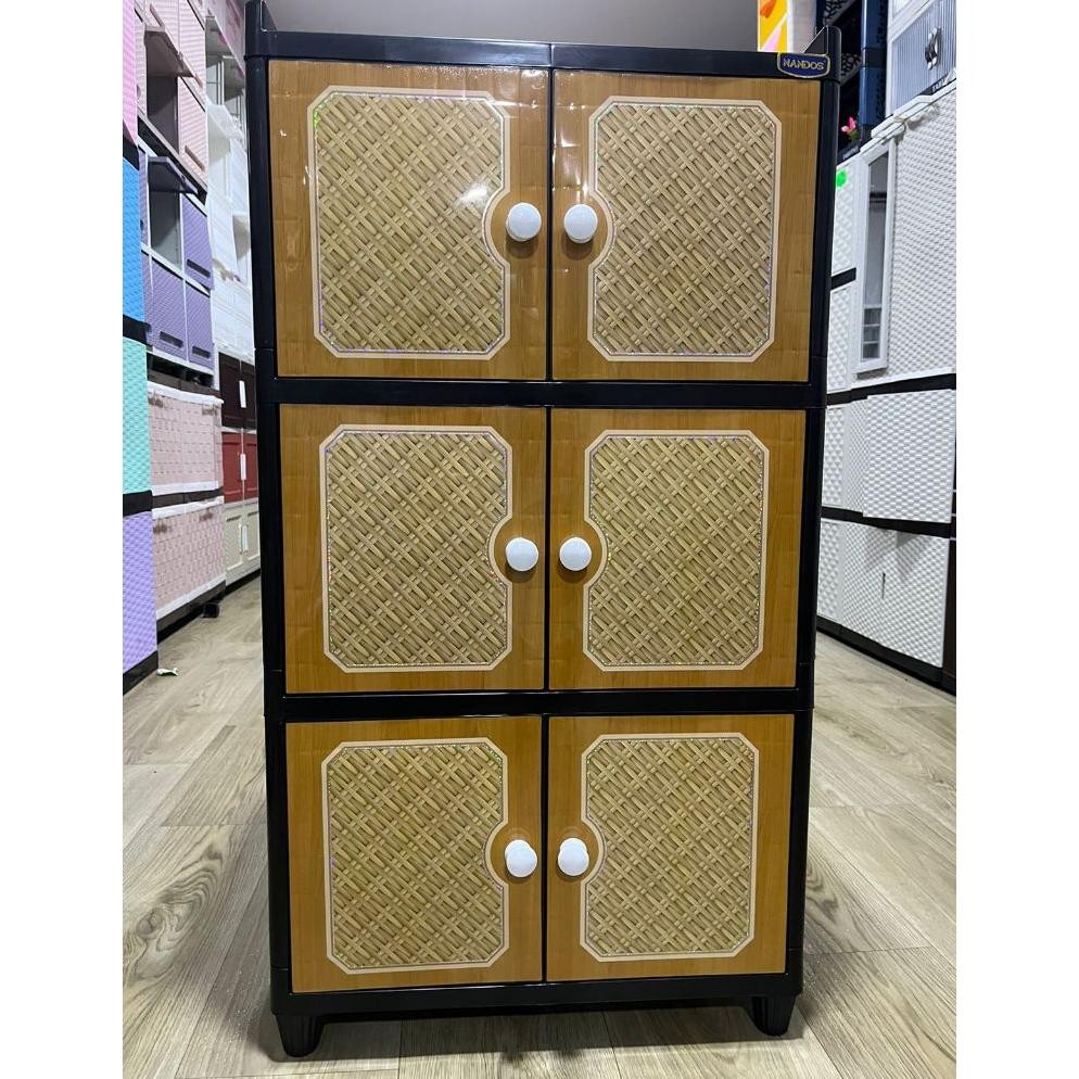 NAIBA Lemari Baju Pakaian Plastik Laci Murah 3 4 5 Susun NANDOS Twin Box Fit