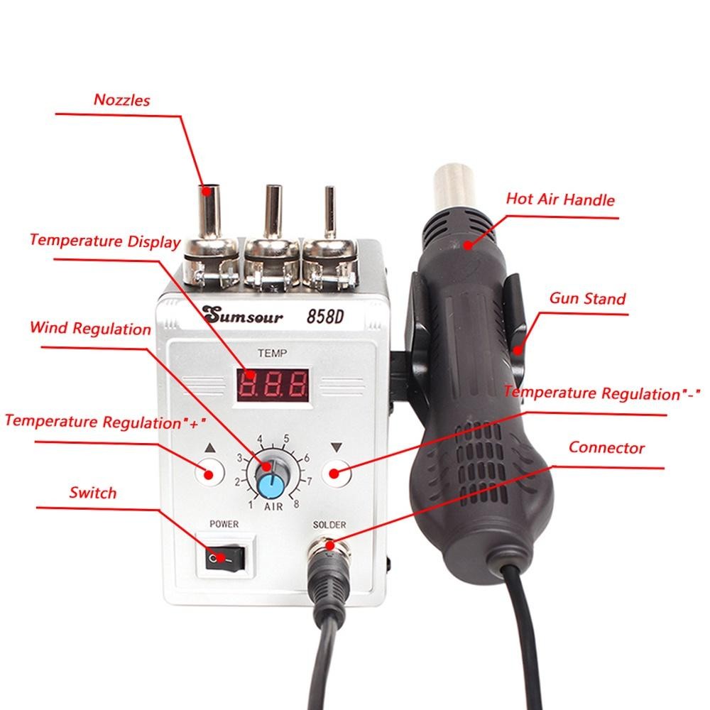 Solder Blower 858D Hot Air Solder Uap Blower Original Blower 858D 858D+ Solder Uap Blower/Blower Uap