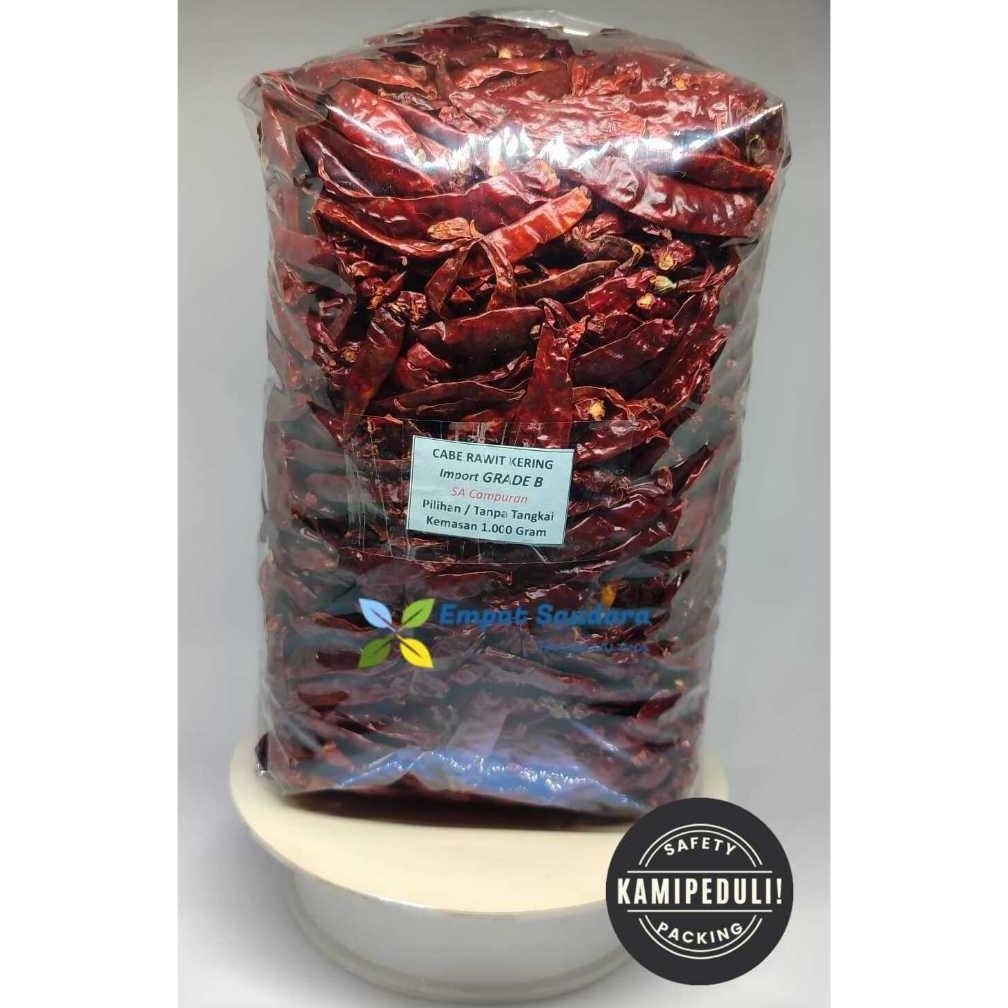 

Keunggulan Cabe Rawit Kering Teja Utuh Tanpa Tangkai Grade B - Kemasan 1 Kg